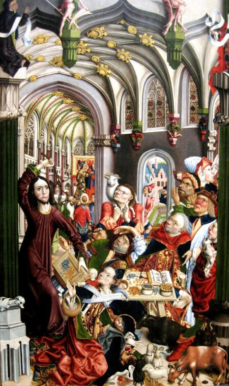 Master of the Kress Epiphany, The Expulsion of the Money-Changers, 1480-1500